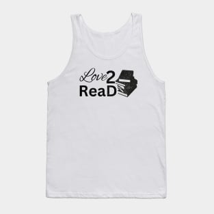 Love 2 Read Black Book Tank Top